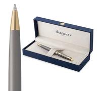 Waterman Hémisphère Ballpoint Pen | Stone Grey (The Understated Edit Collection) | Medium Point with Blue Ink | Gift Box