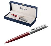 Waterman Hémisphère Engraved Ballpoint Pen | Gift for Man and Woman | Inspired by Parisian Fashion | Personalised | Engraved | Blue Ink (Red C.C, Ballpoint Pen)