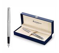 Waterman Hémisphère Engraved Fountain Pen - Personalised Luxury Writing Instrument Elegant Writing Pen Gift for Men and Women (STAINLESS STEEL C.T.)