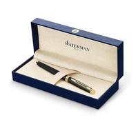 Waterman Hemisphere Rollerball Pen | Matte Black with 23 k Gold Trim | Fine Point | Black Ink | Gift Box