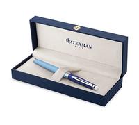 Waterman Hémisphère Rollerball Pen, Metal & Blue Lacquer with Palladium Coated Trim, Gift Box