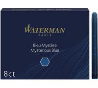 Waterman Large Size Ink Cartridges 8 Pack - Mysterious Blue