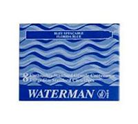 Waterman Florid Blue Ink Cartridges, 8 Cartridges