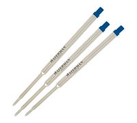Waterman Standard Maxima Blue Medium Ball Pen Refill x 3 pack 2139452