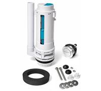 Watermark Toilet Flush Full Kit, Dual Flush Valve - WMKA20080 Model No AS1172.2, Doughnut Foam Washer, Dual Flush Push Button, Fixing Kit - WRAS Approved Dual Flush Syphon, 290 mm Height