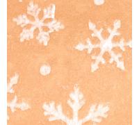 Watermarked Snowflakes White on Kraft Christmas Tissue suttons Printed Patterned Tissue Wrapping Paper 5 Sheets