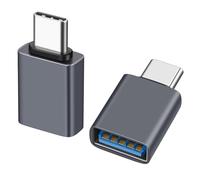 WaterMaster 2 Pack USBC to USB Adaptor, Type C Male To USB 3.2 Female Adaptor 10Gbps Data Transfer, Compatible with Laptop, Phone, Tablet, Aluminum USB-C Adapter