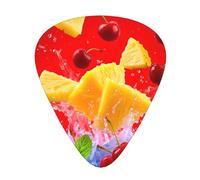 Watermelon And Strawberry Splash Guitar Picks Gift Set - 12 Smooth Durable Plectrums For Acoustic, Electric & Bass Guitar, Perfect Present For Guitar Lovers & Musicians