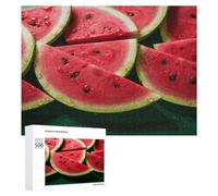 Watermelon Beautiful Puzzles for Adults Wooden Jigsaw Puzzle with Storage Box Personalized Exquisite Wooden Puzzle for Home Wall Decorative Puzzles&Relaxing Gifts 500 PCS Pieces