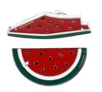Watermelon Brooch Pin Palestine, 2pcs Watermelon Enamel Pin Palestine Brooch Pin Hawaiian Fruit Shaped Brooches Watermelon Badge Breastpin Jewelry for Summer Luau