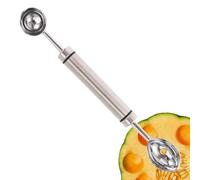 Watermelon Dancer Scoop, Watermelon Baller, Two-headed Watermelon Baller Scooper and Baller, Stainless Steel Sorbet Dessert Ball Spoon for Removing Core for the