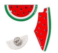 Watermelon Enamel Pin: Cute Enamel Pins - Fruit Shaped Cartoon Brooch Pin for Summer Birthday Lapel Collar Accessories Bags (2Pcs -mix)