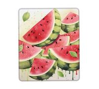 Watermelon Fresh Fruit Mouse Pad Waterproof Non-Slip Rubber Base Mousepads Smooth Gaming Mouse Pads with Stitched Edge Computer Mouse Mat for Home Office Decor Desk Accessories 7 X 8.6 in