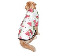 Watermelon Fresh Fruit Print Dog Hoodie For Medium To Large Dogs, Warm, Soft, Breathable Sweatshirt, Easy To Wear Jumper For Winter And Fall, Pet Coat Pullover