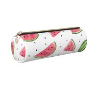 Watermelon Fresh Fruit Print Pencil Case Cylindrical Stylish Pen Pouch Office Accessories Stationery Organizer