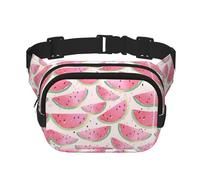 Watermelon Fresh Fruit Print Waist Pack Fanny Pack Belt Bag for Men Women,Waterproof Adjustable Strap 3 Pockets for Outdoor Travel