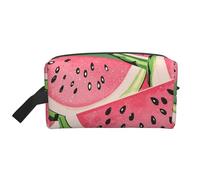 Watermelon Fresh Fruit Printed Makeup Bag Large Travel Cosmetic Bags Waterproof Cosmetic Case Toiletry Bag Organizer for Women Mom Girls