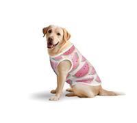 Watermelon Fresh Fruitprint Large Pets Vest Breathable Sleeveless Tank Top Apparel Cozy Lightweight T-Shirt
