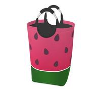 Watermelon Fruit Summer, Laundry Hamper, Collapsible Laundry Basket Large Durable Storage Bin with Handles 50L