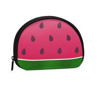 Watermelon Fruit Summer, Women's Storage Bag Shell Makeup Bag Small Coin Purse Shell Change Pouch