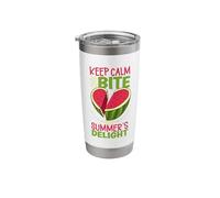 Watermelon Funny Fruit Funny Watermelon Fruit Joke Stainless Steel Insulated Tumbler