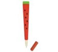 Legami - Gel Pen, Watermelon Pen, 2x14.8 cm, Black Ink, 0.5 mm Tip