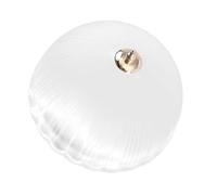 Watermelon Grain Glass Lamp Shade Round White for Pendant Light | Frosted Finish, Glare Reduction and Softer Light, Includes Bracket Accessories for Home Use Random Style