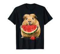 Watermelon Guinea Pig Watercolor Drawing Watermelon Fruit T-Shirt