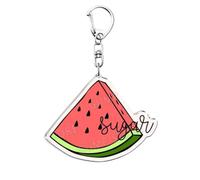 Watermelon High Hi Sugar Fruit Harry One 1D Direction Styles Acrylic Plastic Metal Enamel Decorative Keyring Bag Charm Key Ring Chain Keychain Personalised Clip Name Clasp Custom Design