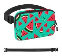 Watermelon Ice Cream-1781 Belt Bag for Men and Women Fanny Pack,Belt Bag with Adjustable Strap,Fashion Crossbody Everywhere Belt Bag for Travel Outdoors Running Hiking, Multicolor,