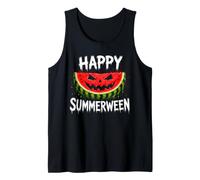 Watermelon Jack O Lantern Summer Halloween Happy Summerween Tank Top
