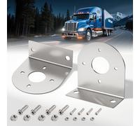 Watermelon LED Light Brackets, 304 Stainless Steel Mounting Brackets with Pre-Drilled Holes, Universal Watermelon Light L-Shape Holder for Car Truck Underglow Side Tail Roof Auxiliary Lights, 2Pcs