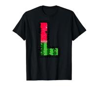 Watermelon Letter L Alphabet Graphic Design Value Graphic T-Shirt, Men, Black, M