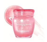 Watermelon Lip Essence Oil, Shimmer Lip Oil for Dry Lips, Hydrating Glitter Lip Gloss Non-Stick, Lightweight Formula, Plumping Lip Sparkle for Smooth & Supple Lips, 0.35 fl oz (10 ml)