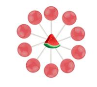 WATERMELON LOLLIPOPS (INDIVIDUALLY WRAPPED) FROM ORIGINAL GOURMET (10 COUNTS)