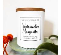 Watermelon Margarita Scented Candle - White Glass Jar 300Ml