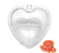 Watermelon Mold - Heart Shaped 17cm Former, Reusable Transparent Plasttic Fruit Shaper | Vegetable Pumpkin Growing Crop Molder | Creative Cultivation Tool for Garden Farm Backyard