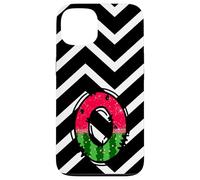 Watermelon Monogram Letter O Initial Design Fun Summer Fruit Case for iPhone 13