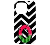 Watermelon Monogram Letter O Initial Design Fun Summer Fruit Case for iPhone 15 Pro