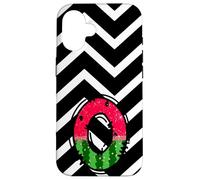 Watermelon Monogram Letter O Initial Design Fun Summer Fruit Case for iPhone 16