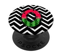 Watermelon Monogram Letter O Initial Design Fun Summer Fruit PopSockets Adhesive PopGrip
