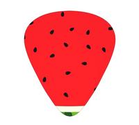 Watermelon Pattern, Fruit, Red, Stylish,12 Pcs Guitar Pick,3 Different Thickness Plectrums for Acoustic Guitar Bass Ukulele (0.46mm 0.96mm 0.71mm)