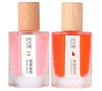 Watermelon Perfume, Peach Perfume 2Pcs 50ml Chilled Watermelon & Smoky Peach Long Lasting Refresh Fruit Fragrance for Women and Girls, for Women