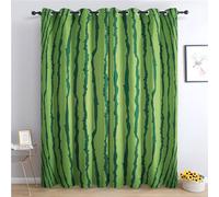 Watermelon Print Blackout Curtains 54x90 Inch - Thermal Insulated Eyelet Drapes for Bedroom & Living Room Stylish Fruit Pattern Window Treatments Energy Efficient Home Decor