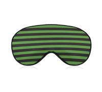 Watermelon Rind Green Leaves Stripes Sleep Mask for Women Men Soft Eye Masks Adjustable Blindfold Sleeping Shade Cover 8 X 4 Inch
