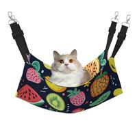 Watermelon Seed Kiwi Printed Pet Hammock - Sleeping Hammock For Cats, Rabbits, Ferrets, Puppies, Small Animals