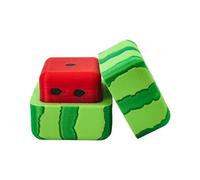 Watermelon Shape Resin Square Six Faces Dices, Portable Office Desktop Dices Ornament Home Decoration Gifts(Green)