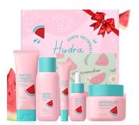 Watermelon Skincare Set, 5PCS Face Care Kits With Niacinamide, Hydrating Glow Routine for Dull & Dry Skin, Christmas Birthday Gift for Women Teenage Girls Friend Wife, Travel Sized
