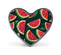 Watermelon Slice Button Pin Personalized Metal Round Badge for Backpack Clothing - Custom Photo Lapel Brooch Summer Gift