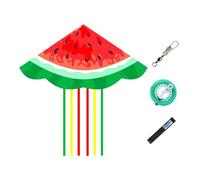 Watermelon Slice Kite with Reel, Single-Line Triangular Outdoor Flyer, Ready-to-Fly Kit for Park & Beach(String 300m/984ft)